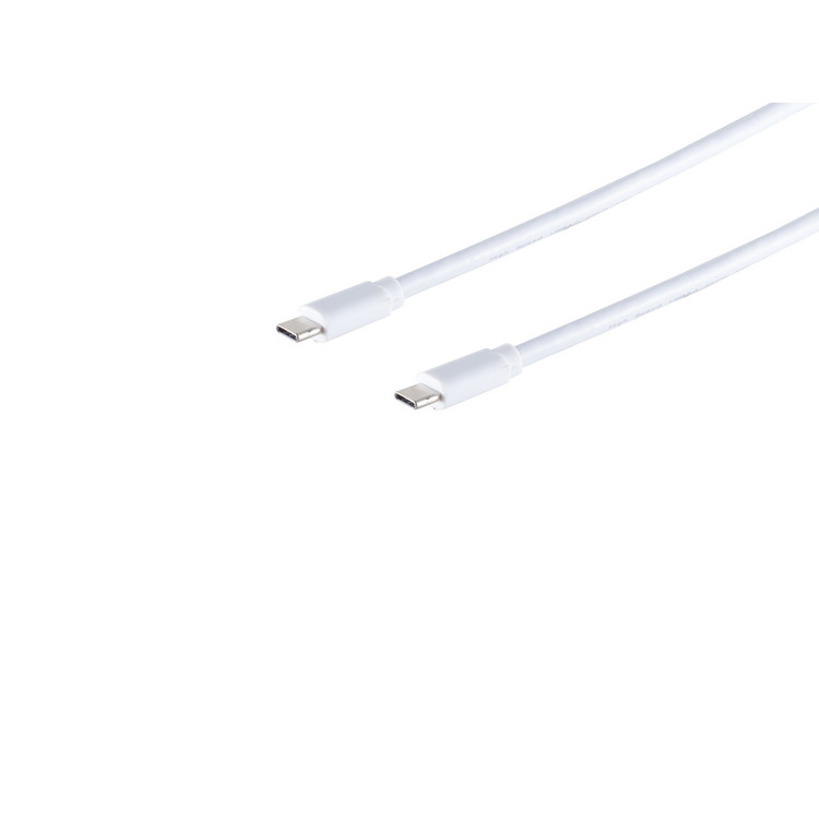 USB-C Verbindungskabel, 3.1 Gen 2, weiß, 1,5m